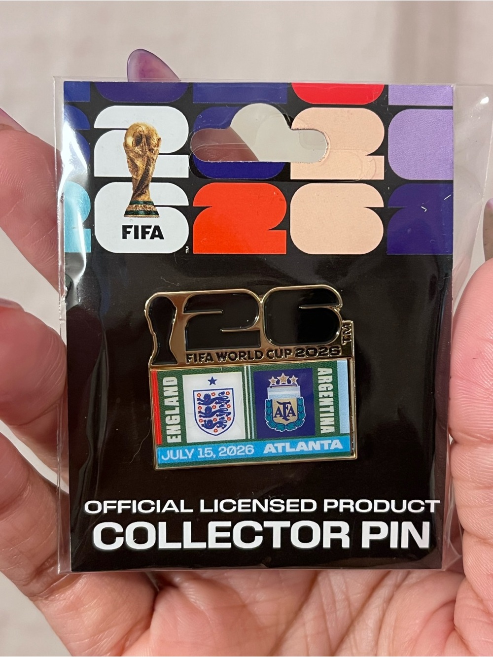 FIFA WORLD CUP 2026 SEMIFINALS GAME DAY PIN - ENGLAND vs. ARGENTINA